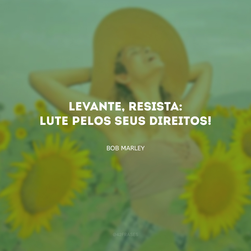 Levante, resista: lute pelos seus direitos!