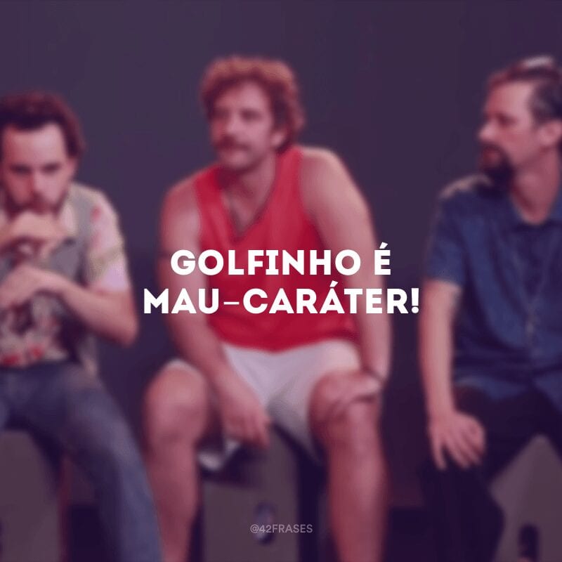 Golfinho é mau-caráter!