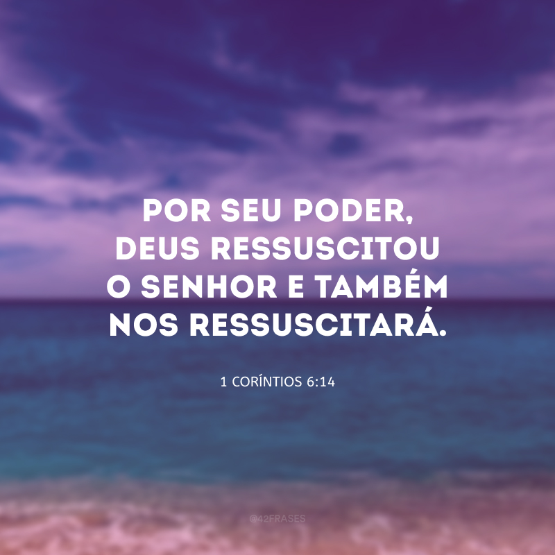 Por Seu poder, Deus ressuscitou o Senhor e também nos ressuscitará.