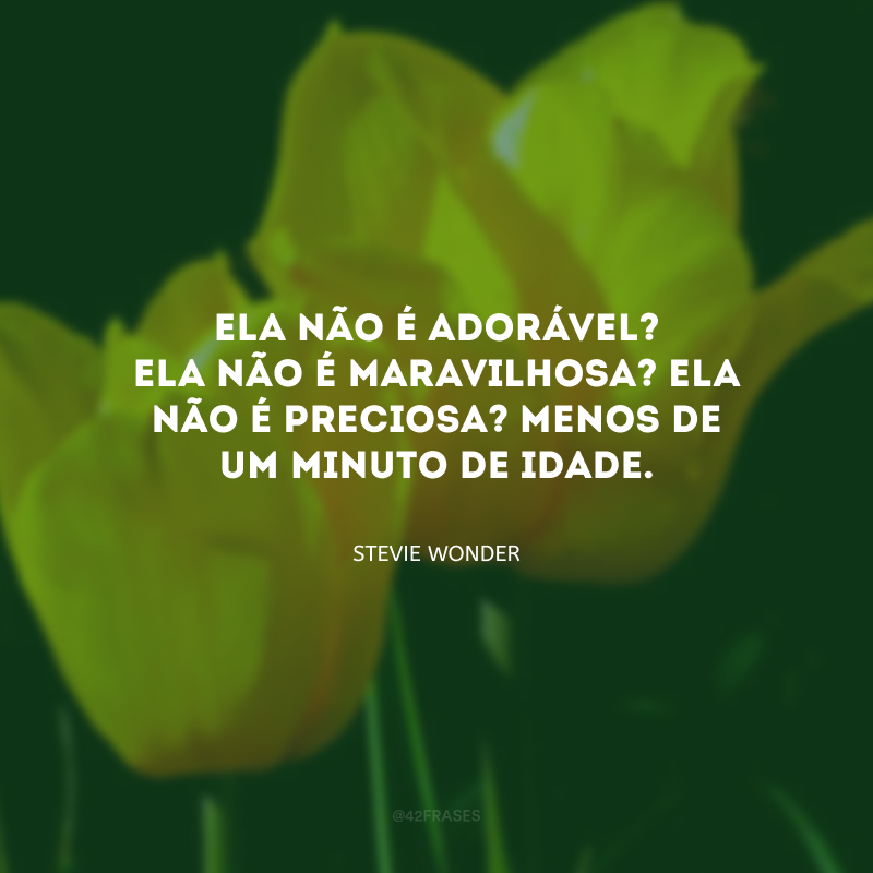 Ela não é adorável? Ela não é maravilhosa? Ela não é preciosa? Menos de um minuto de idade.