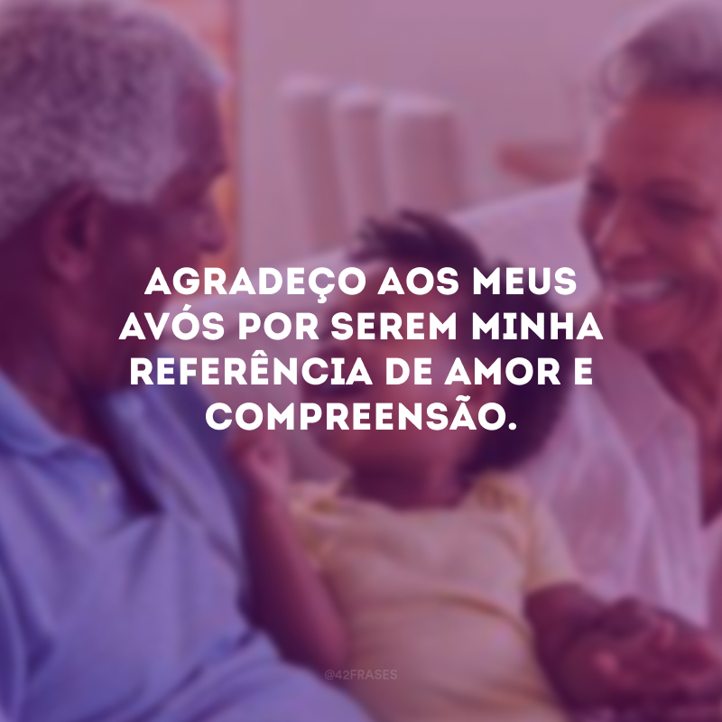 Agradeço aos meus avós por serem minha referência de amor e compreensão.