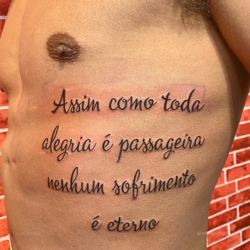 Assim como toda alegria é passageira, nenhum sofrimento é eterno. 