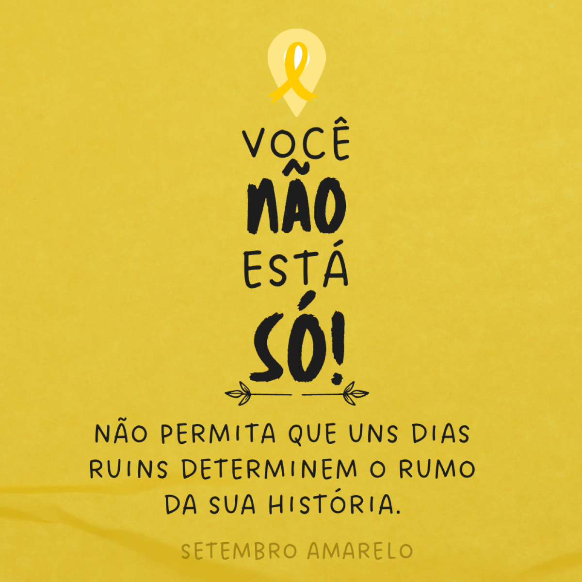 Não permita que uns dias ruins determinem o rumo da sua história. Tudo nessa vida tem um propósito. O seu está cada dia mais próximo de se revelar. Continue!